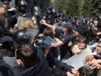 Protesta ne Sloviansk te Ukraines