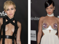 Rihanna dhe Miley-gjoksii