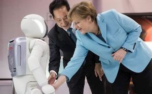 Roboti Asimo-Merkel