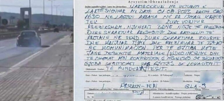 Gjobitet shoferi me targa të huaja për vozitje të rrezikshme në Prizren