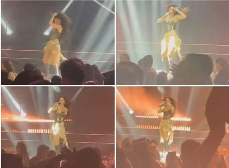Këngëtarja Eleni Foureira ‘i vë flakën’ skenës në Greqi
