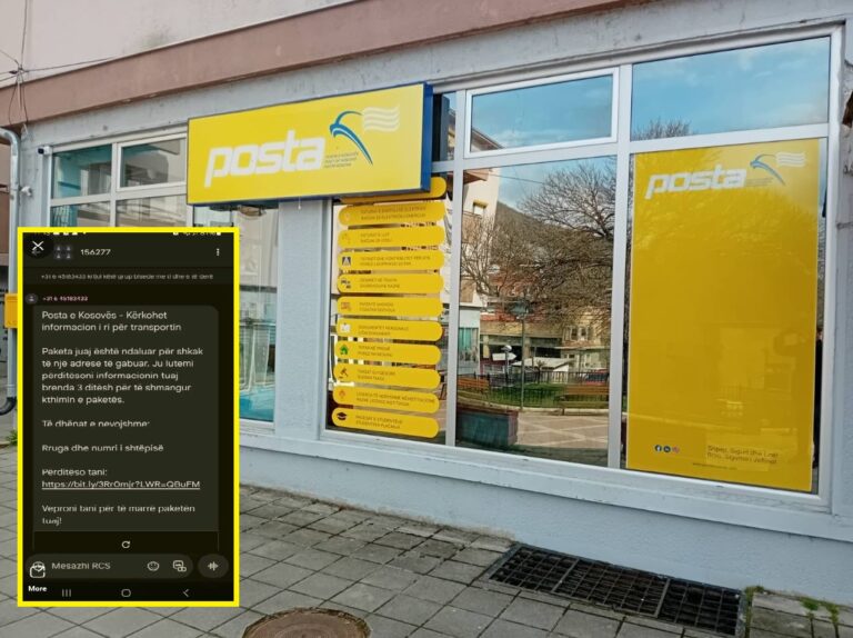 KUJDES! Mos bini pre e mashtrimit me SMS në emër të Postës së Kosovës