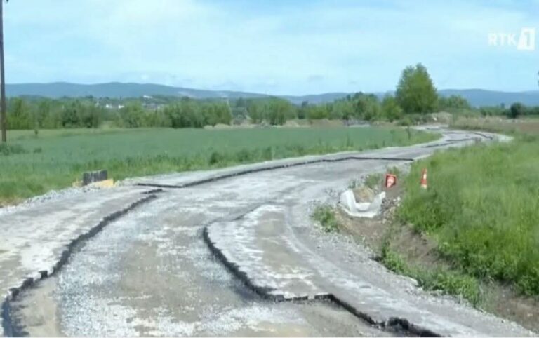 Prizren: Tre muaj pas ndërtimit, dëmtohet rruga Arbanas-Mamushë