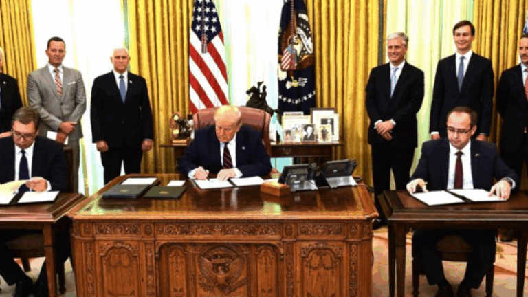 Trump: E ndala shpërthimin e luftës Kosovë-Serbi, do të sjell paqe edhe mes Iranit e Izraelit