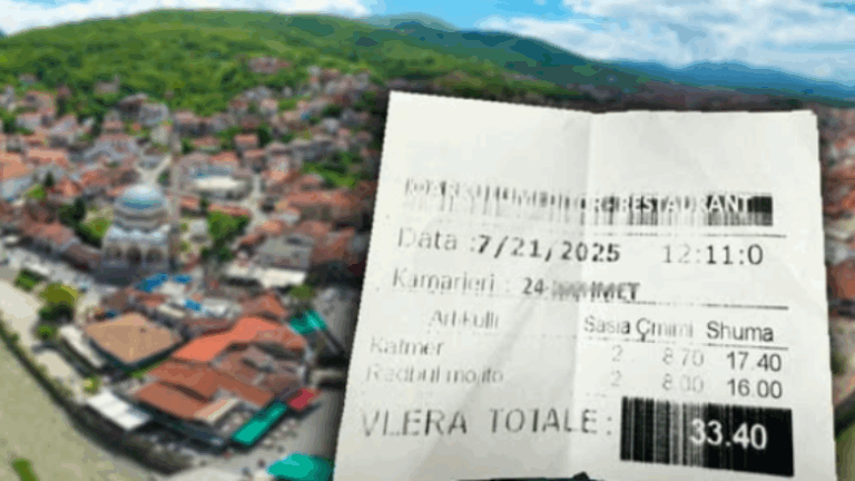 “Dy ëmbëlsira dhe dy koktej, 33.40 euro – pa kupon fiskal”, mërgimtari ankohet për çmimet e larta në Shatërvan të Prizrenit