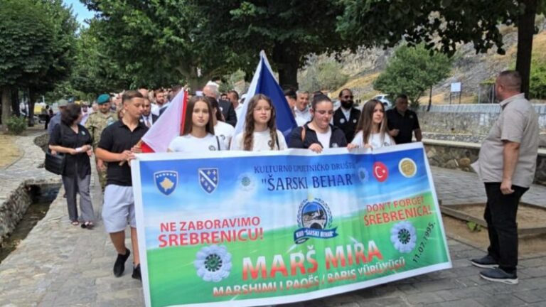 Presidenca mbështeti “Marshin e Paqes” në përkujtim të viktimave të Srebrenicës