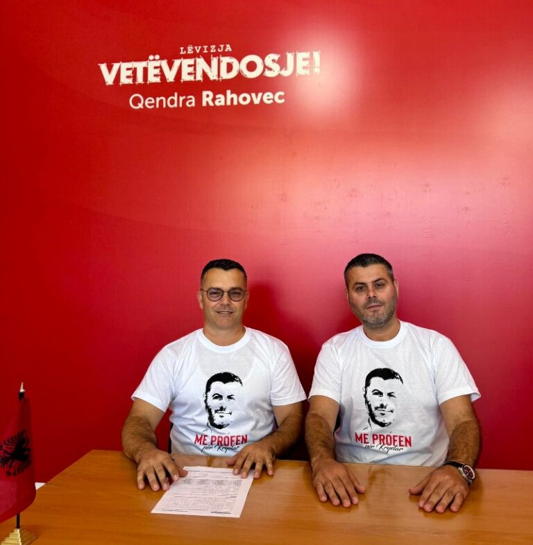 Etrit Hoti kandidat i Vetëvendosjes për Asamblenë e Rahovecit
