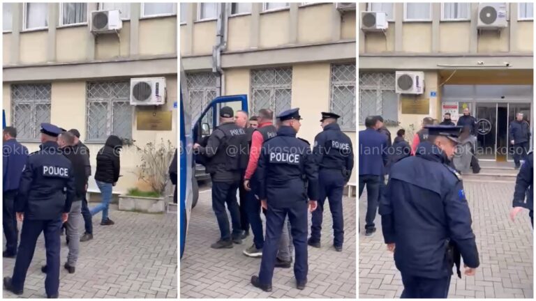 Të prangosur, sillen në gjykatë të dyshuarit për “vjedhje votash” (VIDEO)